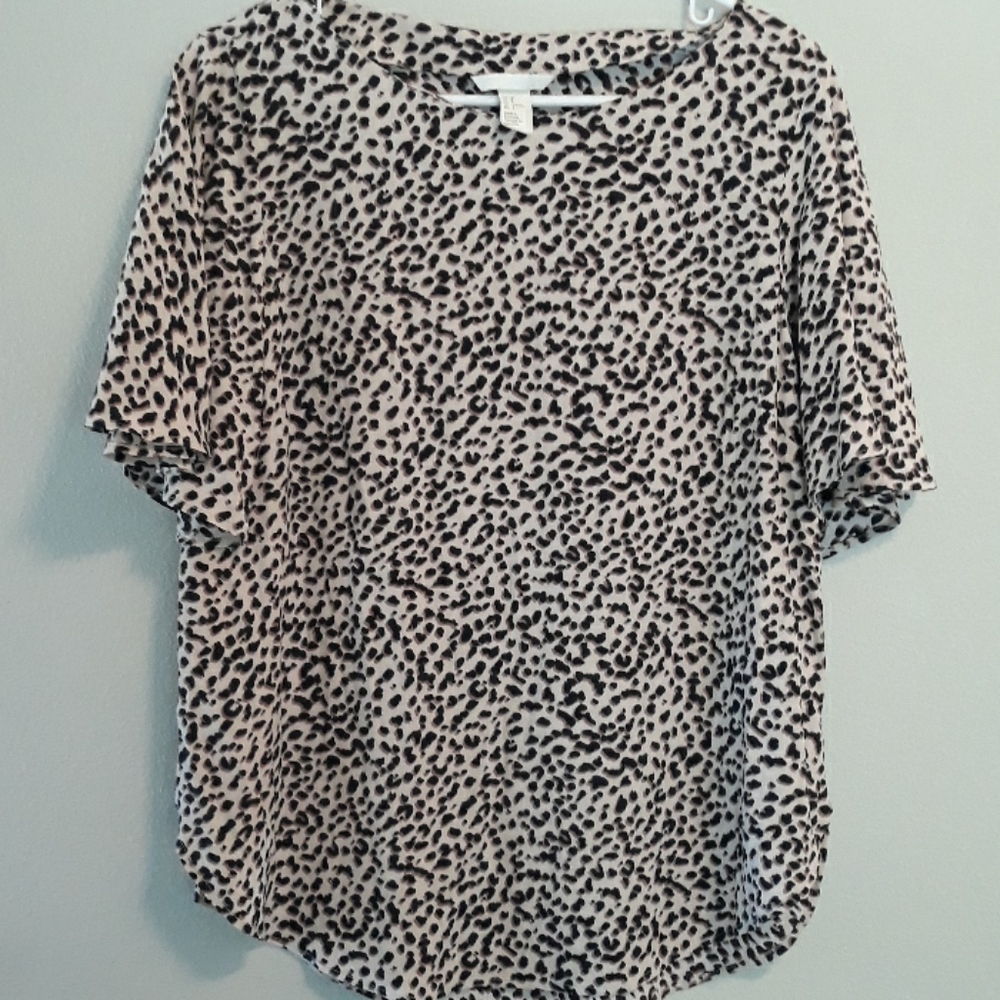 H&M  Cheatah Print loose top